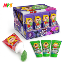 Vente en gros de bonbons halal à confiture de fruits personnalisés bon prix dentifrice bonbon liquide