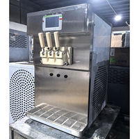 Machine à glace molle commerciale à prix d'usine en gros, 2+1 saveurs mélangées, double compresseur, 50L/H, pour la fabrication de glaces
