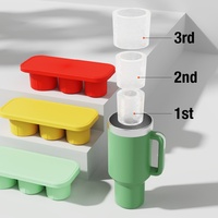 Moules à glaçons en silicone en forme de tasse personnalisés avec logo OEM ODM pour whisky/cocktails, écologiques