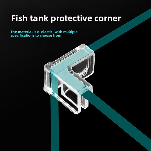 Fish Tank Anti-collision Right Angle Triangle Protective Cover for Glass Tank Children's Use Living Room Desktop