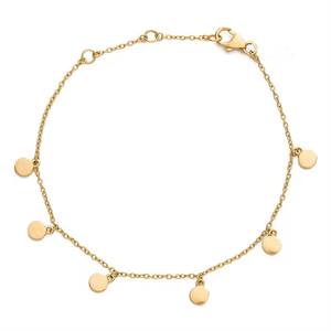 Bijoux personnalisés style classique bijoux fins histoires de voyage <span class=keywords><strong>bracelet</strong></span> en <span class=keywords><strong>argent</strong></span> sterling 925 mini disques simples charme femmes <span class=keywords><strong>bracelet</strong></span> - Product Image 1