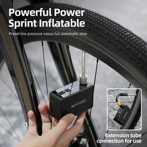 Bomba de Aire Eléctrica Portátil Mini de Alta Presión 130PSI con Pantalla Digital, Inflador de Neumáticos Rápido para Bicicletas con Válvulas <span class=keywords><strong>Presta</strong></span>/Schrader, Personalizable - Product Image 3