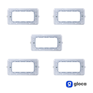 Support mural Gloca, ensemble de 5 supports pour 4 places, pour la série Matix, en plastique, simple face, standard - Product Image 3