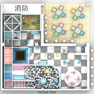 Aire de jeux intérieure de rêve pour enfants toboggan en plastique piscine à balles trampoline <span class=keywords><strong>labyrinthe</strong></span> zone équipement de terrain de jeu - Product Image 4