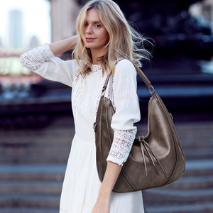 Nouveau sac à bandoulière classique Vintage <span class=keywords><strong>grande</strong></span> capacité femmes Hobo sacs à main doux Faux <span class=keywords><strong>cuir</strong></span> grand cartable fourre-tout - Product Image 5