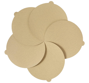 Stock local aux États-Unis, livraison gratuite, 50 pièces, disques <span class=keywords><strong>de</strong></span> ponçage PSA dorés <span class=keywords><strong>de</strong></span> 6 pouces, grain 150, papier abrasif pour métal, bois et carrosserie automobile - Product Image 1