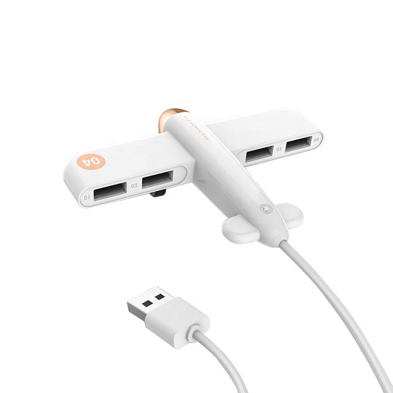 Горячая Распродажа, Новое поступление, дизайнерская AF один самолет с 4 USB портами для зарядки электроники с 2,0 Hub адаптер расширения Самолет Форма электронные подарки