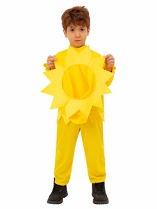 Disfraz <span class=keywords><strong>de</strong></span> <span class=keywords><strong>Halloween</strong></span> para niños Onesie Plant Yellow Sunflower Party Kindergarten Performance Costume - Product Image 3