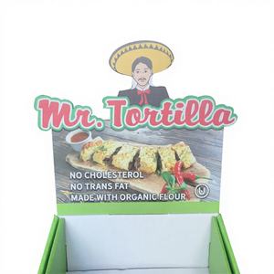 Exhibidor de Cartón Corrugado Plegable y Apilable para Supermercados, Color Personalizado, Exhibición Promocional para Tiendas - Product Image 1