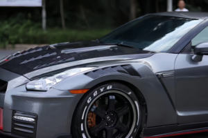 Applicable <span class=keywords><strong>Nissan</strong></span> <span class=keywords><strong>Ares</strong></span> R35 GTR Modifié Nismo Garde-boue avant en fibre de carbone Garde-boue de remplacement - Product Image 4
