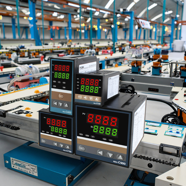 FCGK Hot Sale Rex-C100 PID Temperature Controller 1°C Resolution 3 Years Warranty SSR/Relay Output for Industrial Oven