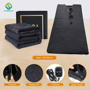Fuerle New Arrival Đầy Đủ Cơ Thể Dây Kéo Phòng Tắm Hơi Xách Tay Tắm Hơi Chăn Cho Hồng Ngoại Tắm Hơi Chăn Hồng Ngoại - Product Image 3