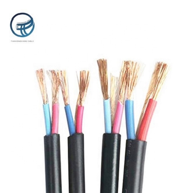 Solid Copper Core PVC Insulated H07RN-F SWA Armoured 450/750V 10mm-16mm High-Strength Rubber Flexible Industrial Cable