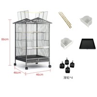 2023 personnalisé galvanisé fil pliant Pigeon perroquet oiseaux Cage d'élevage nouvelle grande Simple Portable canari Cage à oiseaux