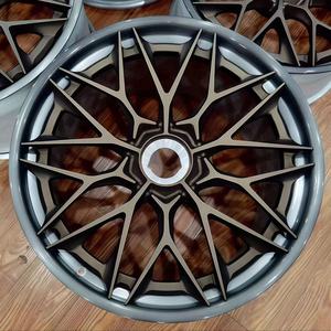 Ruedas de Aleación Forjadas Personalizadas Sailen de 2 Piezas, Diseño Cóncavo Profundo, 5x112 5x120 5x130, Negro Semibrillante, 17-23 Pulgadas - Product Image 1