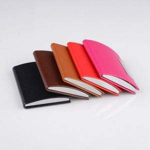 Stainless Steel PU Business Card <b>Box</b> High-end Luxury Business Card Holder Enterprise Customized LOGO Business Gifts - Product Image 1