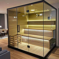 Kompor Listrik Hemlock Modern untuk Luar Ruangan  Ruang Sauna Uap Konstruksi Kayu Solid Ramah Lingkungan  Paling Laris
