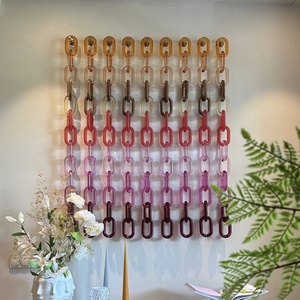 Grande décoration murale en chaînes acryliques, Art mural en chaînes acryliques géantes pour la décoration murale de la maison, accents décoratifs muraux - Product Image 4