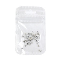 Paso Sico Breloques 3D pour ongles, mini assortiment de strass en cristal à dos plat, scintillants, ultra-fins, ovales et sans couture