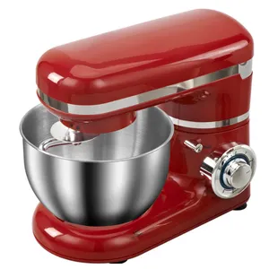 Biolomix 4l Stand Mixer Rvs Kom 6-Speed Keuken Voedsel Blender Room Ei Garde Cake Deeg Kneder Broodmaker