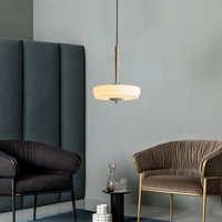 Jolie lampe en verre de marbre deux couleurs en option lustre de luxe pour salon JY9172