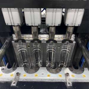 Полуавтоматическая машина для производства небольших пластиковых бутылок 4 полости 500 мл/воздуходувка для пэт бутылок/машина для выдувания бутылок - Product Image 4