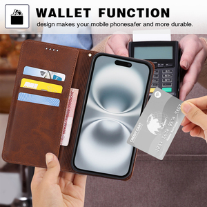 Funda de Teléfono Tipo Cartera de Cuero Magnética de Lujo para <span class=keywords><strong>ZTE</strong></span> <span class=keywords><strong>Blade</strong></span> V80 Max Nubia Neo <span class=keywords><strong>5</strong></span> GT, Funda Protectora Tipo Libro - Product Image 3