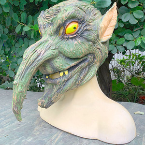 Couvre-chef en latex pour Halloween Cosplay Long Nose Horror Vine Sperm Tree Cat Face Mask Terrifying Carnival Mask Rubber - Product Image 3