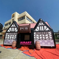 Bar de pub gonflable de style européen Airart personnaliser la maison de tente de pub gonflable pour la fête des boissons