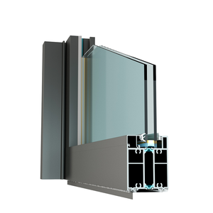 Porte coulissante en aluminium à cadre étroit robuste, finition noire mate 200, verre trempé isolant de 32 mm pour un design moderne - Product Image 5