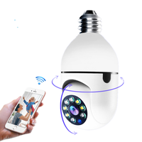 Cámara Inalámbrica Popular LEDEAST B14 1080P con Audio Bidireccional, WiFi Inteligente, Oculta, de Seguridad, PTZ, con Forma de Bombilla, Seguimiento Automático de Movimiento