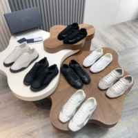 Chaussures de sport rétro pour hommes de haute qualité, style designer, en cuir véritable, doublure en mesh, légères, confortables, antidérapantes