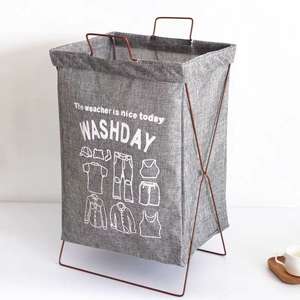 ตะกร้าซักผ้าแบบพับได้โดย <span class=keywords><strong>NFS</strong></span> ตะกร้าใส่เสื้อผ้าสกปรกแบบพับได้สำหรับห้องน้ำในหอพักกระเป๋าเก็บเพื่อประหยัดพื้นที่แบบพกพา - Product Image 6