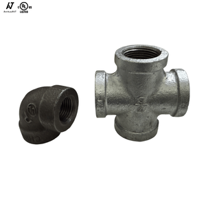 Conector cruzado maleable <span class=keywords><strong>galvanizado</strong></span>, Conector de tubería roscada de cuatro vías - Product Image 3