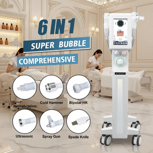 6-in-1 Ashe Super Bubble Body Face Shaping Hydro Microdermabrasion Beauty Machine-Stainless Steel 1-Year Warranty Commercial Use - Product Image 2
