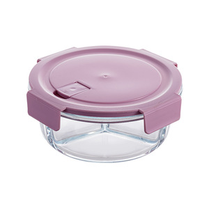 Boîte à lunch <span class=keywords><strong>en</strong></span> <span class=keywords><strong>verre</strong></span> Bento ÉCO-FRIENDLY, récipient de stockage <span class=keywords><strong>en</strong></span> <span class=keywords><strong>verre</strong></span> pour la cuisine, couvercles verrouillables, design minimaliste, compatible micro-ondes et lave-vaisselle - Product Image 4
