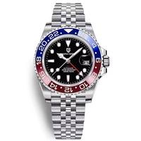 Montres mécaniques pour hommes PAGANI DESIGN 1662, bracelet en caoutchouc, lunette rotative, étanche, montre de sport, montre pour homme d'affaires
