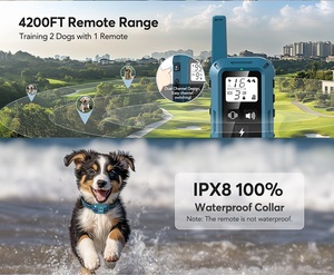 Collar de entrenamiento para perros con control remoto, collar de choque inteligente para perros con 4 modos de entrenamiento, amortiguadores eléctricos impermeables para perros - Product Image 4