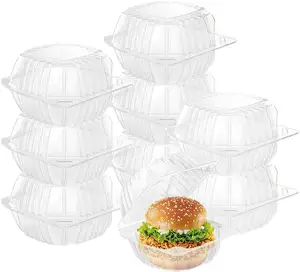 Klar verdickender kunststoff-gehänge-container zum mitnehmen einweg-clamshell-lebensmittelkuchenbehälter mit deckeln für dessert kuchen plätzchen