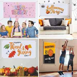 2 Pancartas de Poliéster Blanco Resistente de 4 pies con Impresión por Transferencia de Calor para Proyectos Artísticos, Fiestas y Promociones Comerciales - Product Image 2