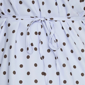 Abito Casual da <span class=keywords><strong>Donna</strong></span> con Stampa a Pois, Vita Alta, Scollo a V Profondo, Sexy ed Elegante, Mini Abito <span class=keywords><strong>Retrò</strong></span> per Primavera, Autunno ed Estate - Product Image 5