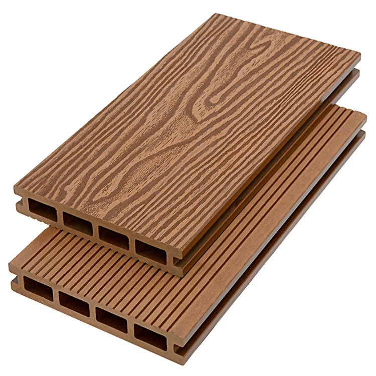 Plastic Crack Resistant WPC Decking WPC Terrace Board 140x25x2900