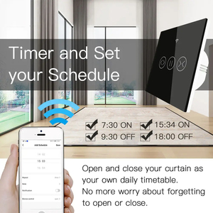 KERUI-Interruptor de cortina inteligente Tuya para el hogar, interruptor eléctrico de pared para el hogar, inalámbrico, Google Home, <span class=keywords><strong>Alexa</strong></span> Voice - Product Image 6