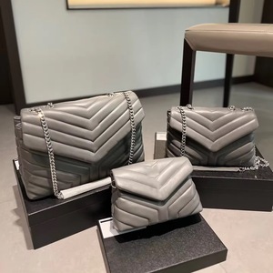 2026 Luxury Ladies' Pu Leather Bag Branded Cross Body Messenger Shoulder Bag <b>Chain</b> Big Women's <b>Handbag</b> Solid Color 50 - Product Image 2