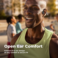 Headset Olahraga Miniso X60 Konduksi Tulang Nirkabel 5.4 Daya Tahan Super Panjang Peredam Kebisingan ENC Earphone Olahraga HD