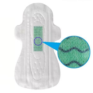 Бесплатный образец Macio, оптовая продажа, гигиеническая анионная салфетка с супервпитывающим запахом, чистый хлопок, 245 мм, менструальная прокладка - Product Image 3