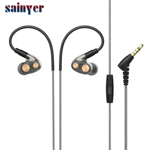 Los proveedores de China Jack de 3,5mm Auriculares auriculares 1,2 M manos libres estéreo en la oreja auricular con cable