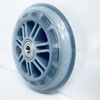 Roues de patins à roulettes de 5 pouces en PU plastique pour trottinettes pour enfants et trottinettes électriques