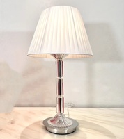Lampe de table moderne Mille Nuits Crystal, éclairage de bureau simple, abat-jour en lin, ampoule E14 E12, décoration intérieure pour la maison et la villa