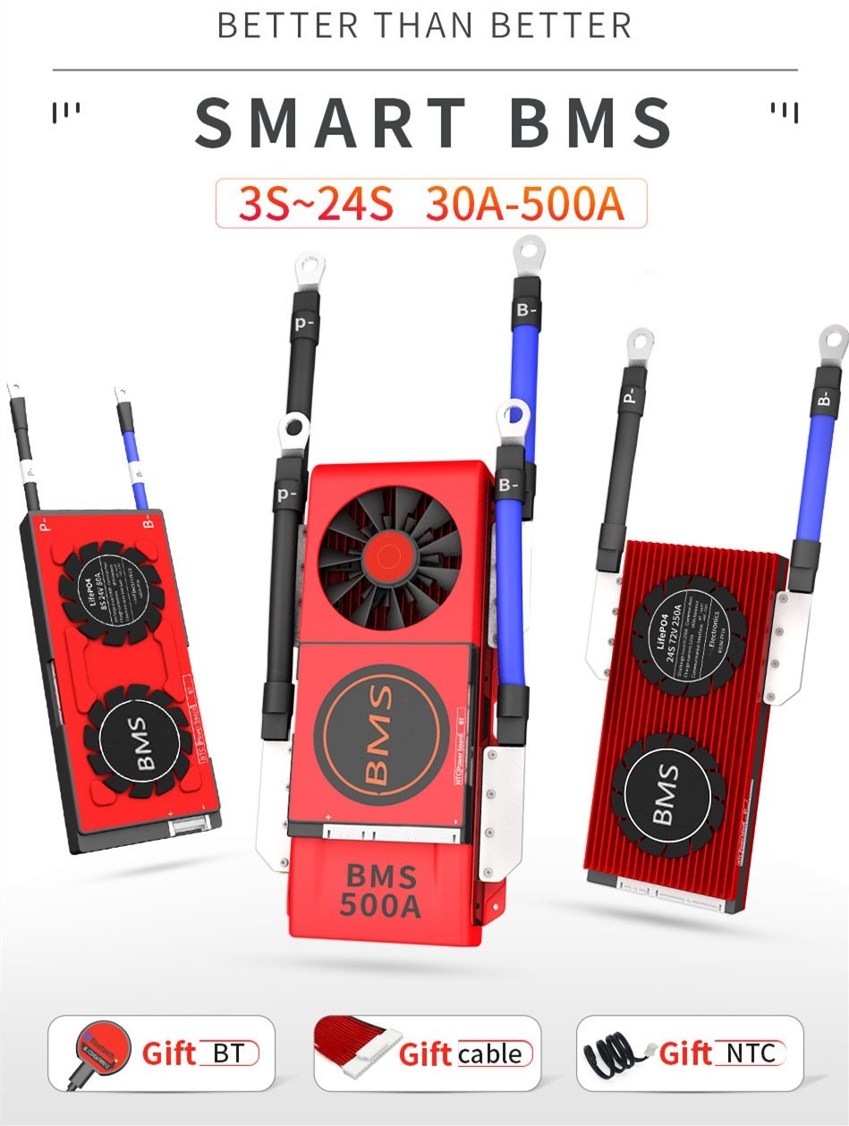 Lithium battery protection board smart bms 3s 4s 16s bms lifepo4 36v 48v 200ah bms for lifepo4 battery · image 3